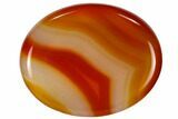 Polished Banded Carnelian Agate Worry Stones - Photo 2